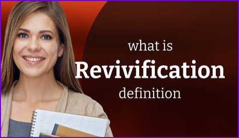 What does revivification meaning?